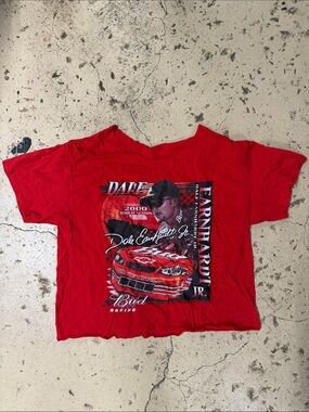 Vintage Dale Earnhardt Jr. Red NASCAR Graphic Tee